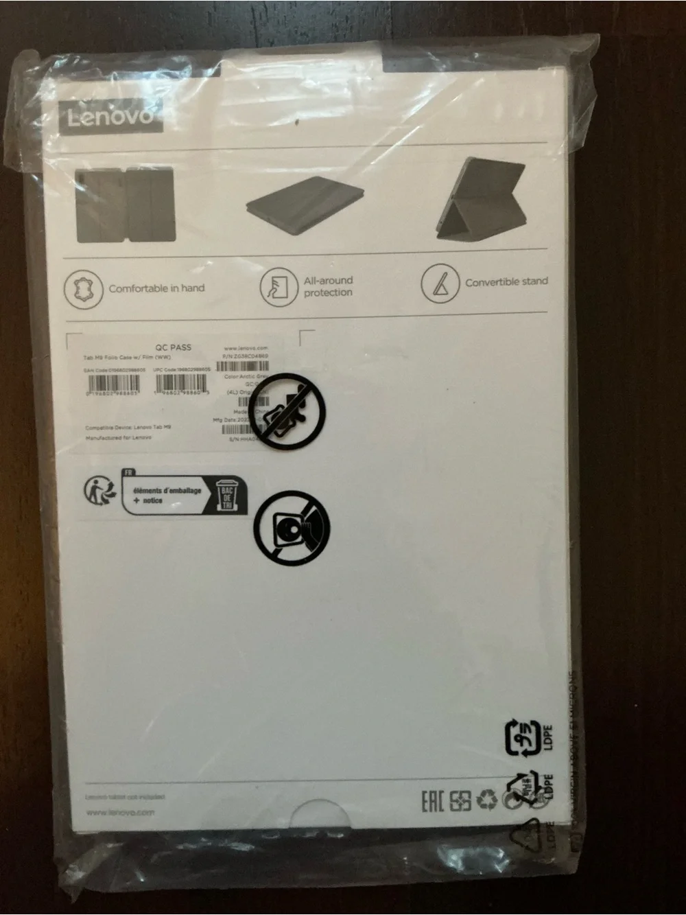 Lenovo Folio Tablet Case M9 w Film - NIB